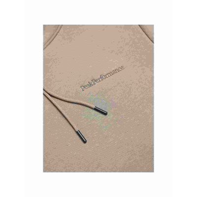 3. Peak Performance W Original Small Logo Hood Beige