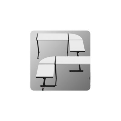 24. Huzaro Hero 6.0 White Gaming Desk