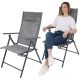 17. GARDEN CHAIR 57x68x106CM 2xTEXTLINE 7-POSITION WITH HEADREST SET OF 2 PCS