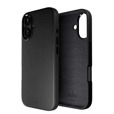 10. Puro Icon Mag Pro MagSafe Silicone Case for iPhone 16 - Black