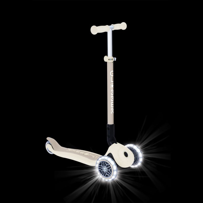 2. Globber PRIMO FOLDABLE LIGHTS ECOLOGIC scooter - Coconut (696-566-2)