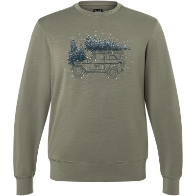 Men's SUPER.NATURAL M Lantree Crew Sweatshirt Green