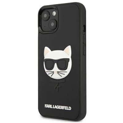 2. Karl Lagerfeld 3D Rubber Choupette Case for iPhone 13 mini - Black