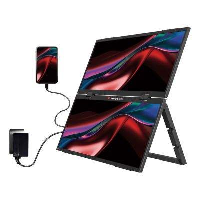 6. Verbatim Portable 15.6" FHD Dual Monitor Essentials Portable Monitor Black 39.6 cm (15.6") LCD 1920 x 1080 px