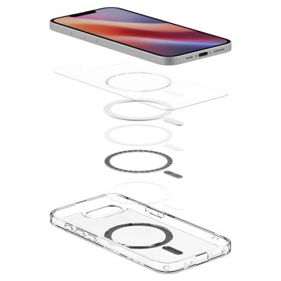 8. Spigen Ultra Hybrid MagSafe Case for iPhone 16e / 17e Carbon Fiber - Clear