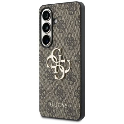 2. Guess 4G Big Metal Logo Case for Samsung Galaxy S26 - Brown