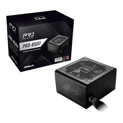 11. ASRock PRO-650B 650W 80 PLUS Bronze Power Supply