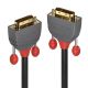 Lindy 36225 DVI Cable 7.5m DVI-D Black