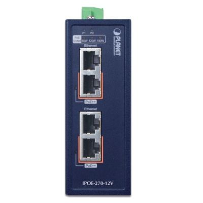2. PLANET IPOE-270-12V PoE-enabled network switch, Blue
