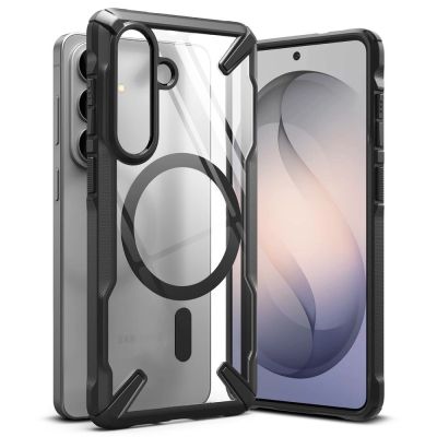 Ringke Fusion X Magnetic MagSafe Case for Samsung Galaxy S26 - Clear Black