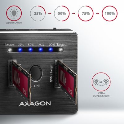 2. Axagon ADSA-M2C Hard Drive Docking Station USB 3.2 Gen 2 (3.1 Gen 2) Type-C
