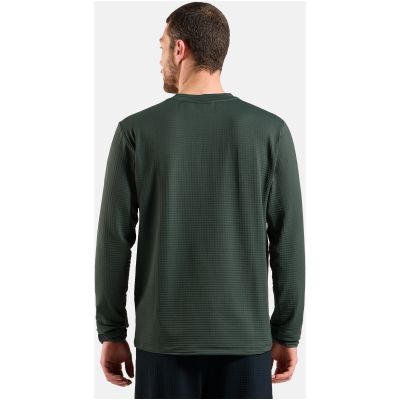 3. Odlo ESSENTIAL THERMAL Crewneck Mid Layer, green