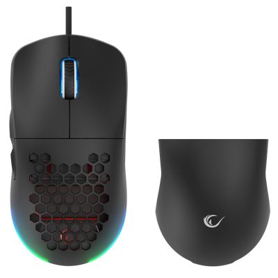 3. RAMPAGE WIRED GAMING MOUSE 12800 DPI BLINK BLACK