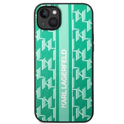 3. Karl Lagerfeld KLHCP14SPGKLSKN iPhone 14 6.1 "hardcase green / green Monogram Stripe
