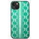 3. Karl Lagerfeld KLHCP14SPGKLSKN iPhone 14 6.1 "hardcase green / green Monogram Stripe