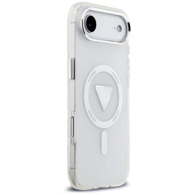 3. Guess IML Gradient Triangle Logo MagSafe Case for iPhone Air - Clear