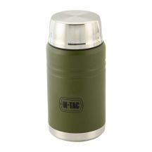 M-TAC Olive stainless steel lunch thermos with spoon, capacity 750 ml.