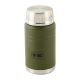 M-TAC Olive stainless steel lunch thermos with spoon, capacity 750 ml.