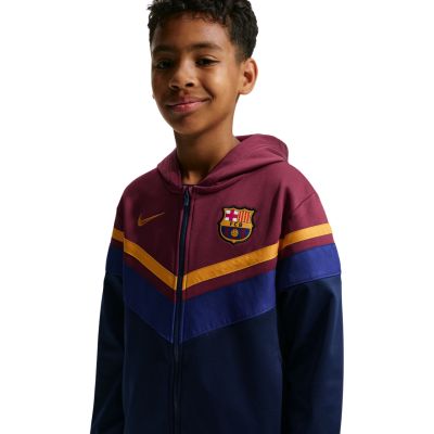 5. Nike FC Barcelona Home tracksuit for kids navy blue and burgundy IO3566 682