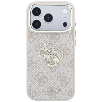 3. Guess 4G & Big Strass Logo Case for iPhone 17 Pro / 18 Pro - Pink