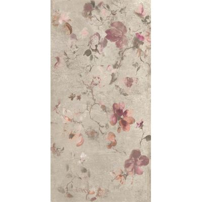 DEC TILE FLOWER GRAY 60X120 (1.44)