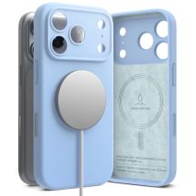 Ringke Silicone MagSafe case for iPhone 18 Pro - light blue