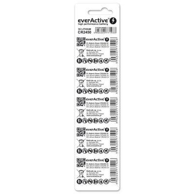 2. EVERACTIVE CR2450 LITHIUM BATTERY BLISTER 5 PCS CR24505BL