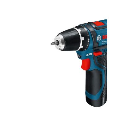 3. Bosch Akku-Bohrschrauber 12 V Li-Ion 1300 RPM Black, Blue, Red