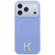 3. Karl Lagerfeld Grained Embossed Ring & Kameo Logo MagSafe Case for iPhone 18 Pro / 17 Pro - Light Blue