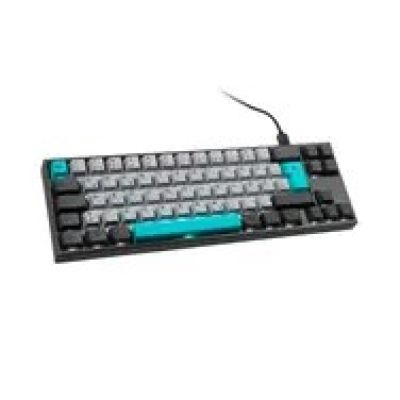Ducky Miya Pro Moonlight TKL Gaming Tastatur for PC/Mac, MX-Blue, weiße LED - dunkelgrau