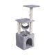 Cat scratching post 30x30x92 cm, gray, REBEL ANIMALS
