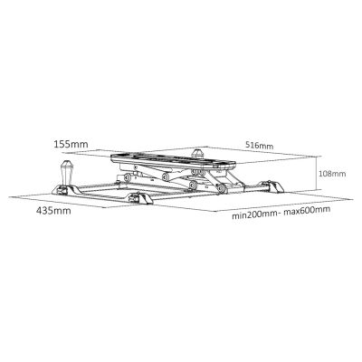 39. MACLEAN ELECTRIC CEILING TV MOUNT MC-880
