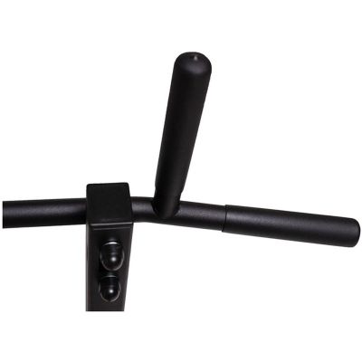 12. WOODEN AND METAL GYMNASTIC WALL BAR WITH WOODEN BAR AND ACCESSORIES BENCHK 221B A076