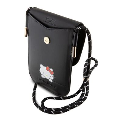 5. Hello Kitty Leather Daydreaming Cord bag - black