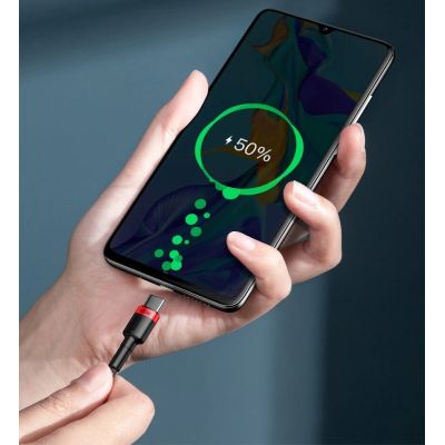 10. Baseus CATKLF-AL91 USB-C - USB-C PD QC cable 100W 5A 480Mb/s 2m - black and red