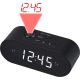 Denver CRP-717B Clock Radio with Dual Alarm and Projector