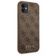 4. Guess 4G Metal Gold Logo Case for iPhone 11 / Xr 6.1" - Brown