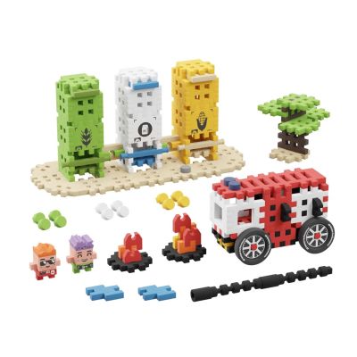 6. MARIOINEX Mini Waffle City Firefighting Action Blocks, 148 pieces