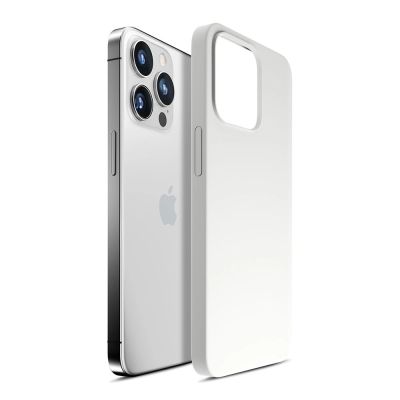 8. 3mk Hardy Silicone MagCase for iPhone 14 Pro Max - White