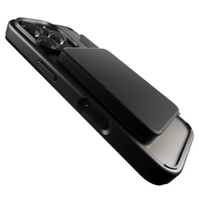 10. Puro Book Mag MagSafe Leather Case with Flap and Card Slot for iPhone 16 Pro Max - Black