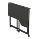 9. MACLEAN FOLDING DESK WITH WHEELS MACLEAN FOLDING DESK TABLE, BLACK, MOBILE, 100X65CM, MAX. 50KG, ANGLED, L-SHAPED, MC