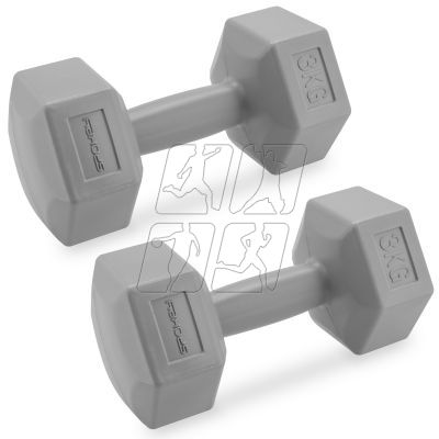 3. Spokey Monster dumbbells 2x 3 kg SPK-943621