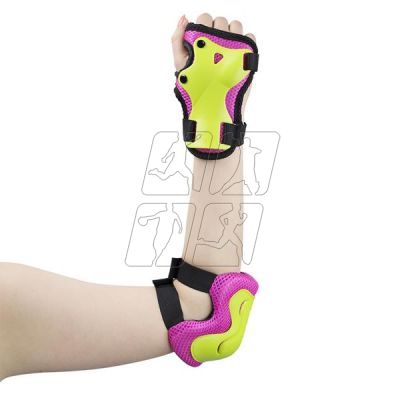 49. Set of protectors Nils Extreme H320 pink-lime size XL