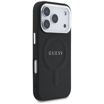 4. Guess Classic Logo MagSafe Case for iPhone 17 Pro - Black