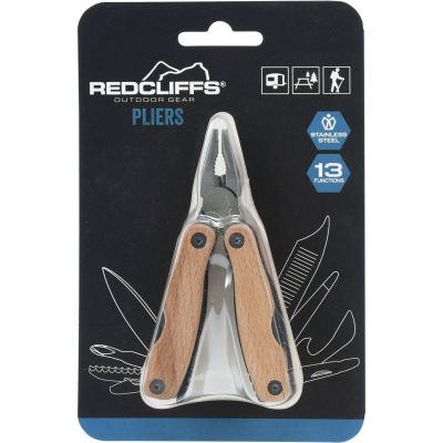 2. TOURIST SURVIVAL KIT 13-in-1 COMBINATION PLIERS WOODEN