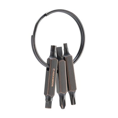 2. Rockbros VK-ARCO3 ROAD TO SKY Multitool 6-in-1 Keychain - Brown