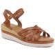67. Women's beige openwork closed sandals Sabatina