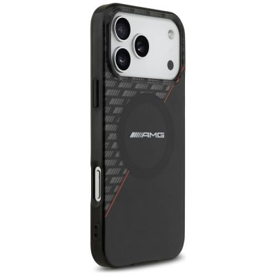 4. Mercedes AMG IML Double Layer Rhombs MagSafe Case for iPhone 18 Pro Max / 17 Pro Max - Black and Red