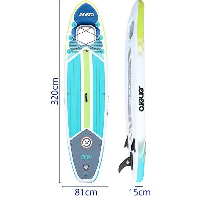 10. ENERO INFLATABLE SUP BOARD SET WITH WINDOW 320X81X15CM