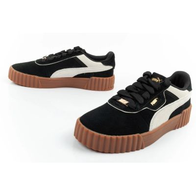 8. Puma women's sports shoes sneakers Carina 3.0 leather black fashionable